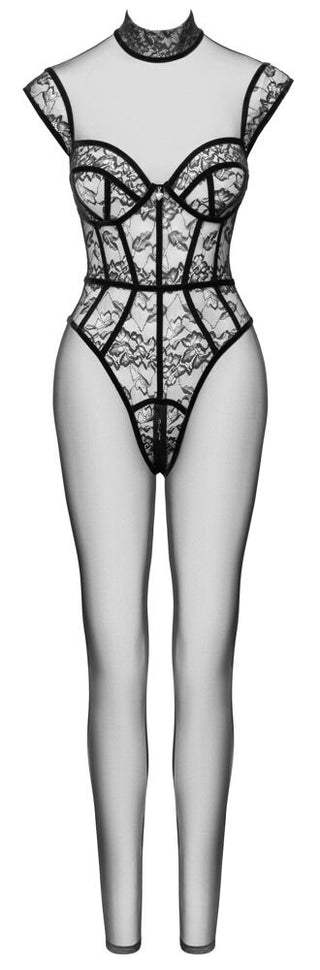 Cottelli PARTY Damen Overall Spitze Schwarz