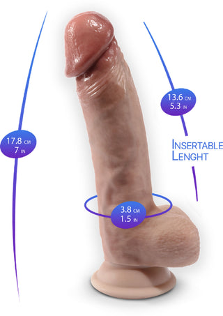 Silex-D Premium Real Skin Dildo Modell 1, 18 cm