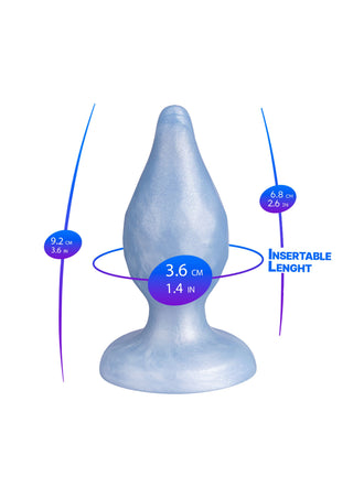Silexd Fantasy Diamond Butt Plug, Facettiertes Design, Blau