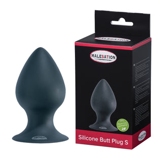MALESATION Silicone Butt Plug S Schwarz