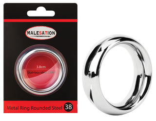 MALESATION Rounded Steel Penisring aus Edelstahl