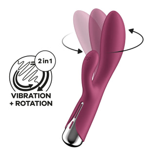 Doppelte Lust mit dem SATISFYER Spinning Rabbit 1 Red – Jetzt entdecken!