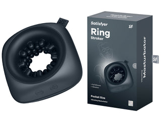 Satisfyer Ring Stroker Vibrations-Masturbator Schwarz