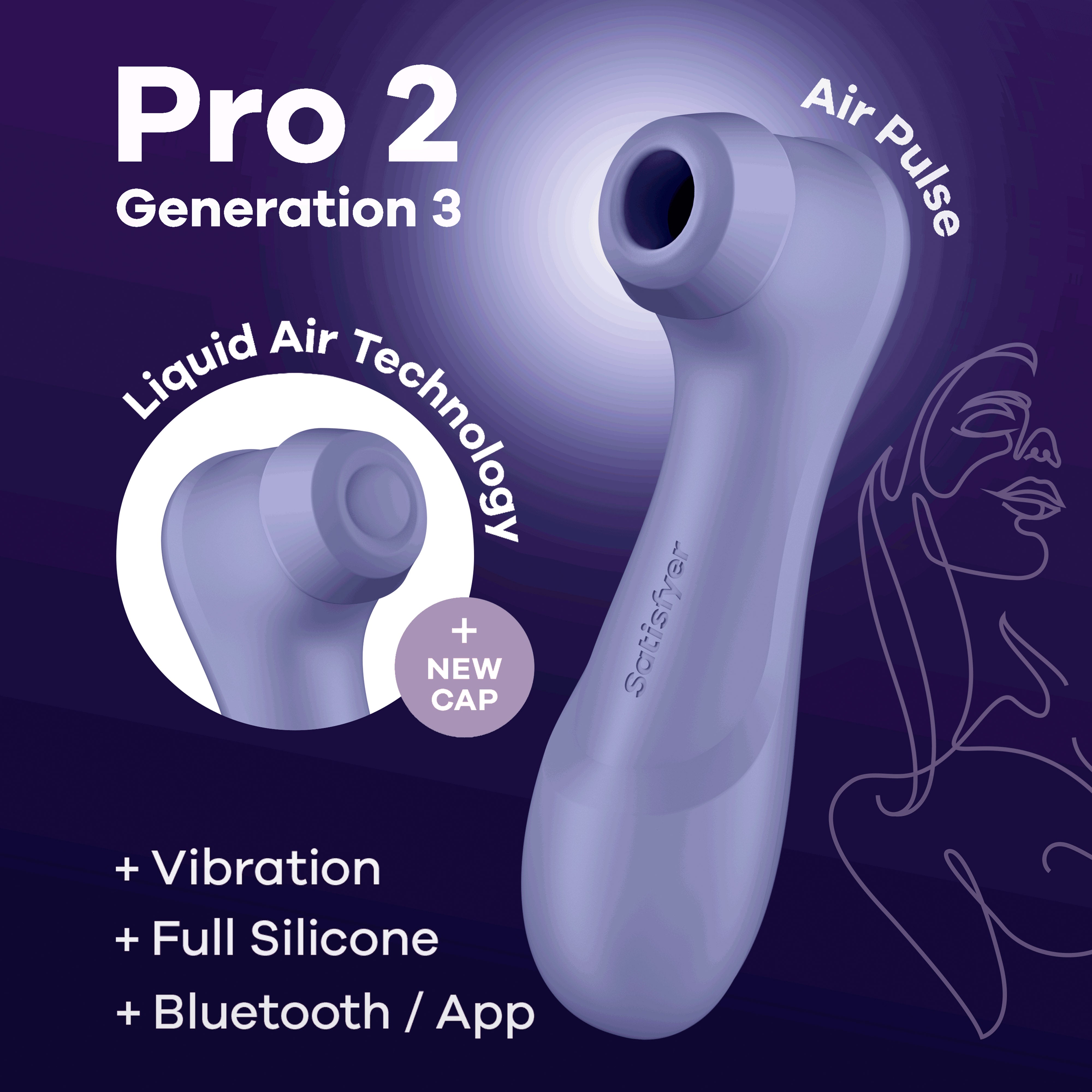 SATISFYER Pro 2 Generation 3 : Luftdruck- & Vibrations-Stimulation fr Spring of Love SATISFYER Pro 2 Generation 3 : Luftdruck- & Vibrations-Stimulation fr Spring of Love