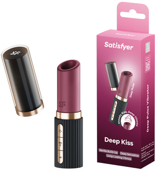 Satisfyer Deep Kiss Druckwellenvibrator Schwarz