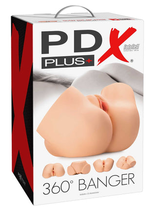 PDX Plus 360° Banger Torso-Masturbator Fanta Flesh Realistisches Modell
