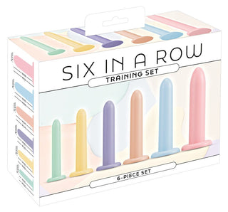 You2Toys Six in a Row 6-Teile Dildo-Set Pastellfarben
