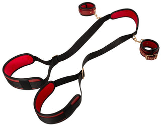 Bad Kitty Neck-Thigh-Restraint-Set Schwarz