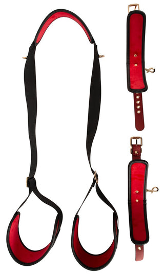 Bad Kitty Neck-Thigh-Restraint-Set Schwarz