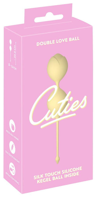 Cuties Double Love Ball Liebeskugeln 84 g Gelb