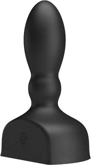 Mr. Play - Aufblasbarer Butt Plug mit vibration und fernbedienung schwarz