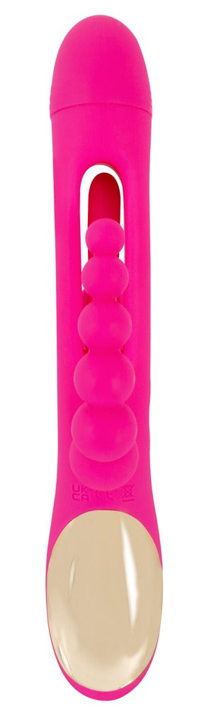 Sweet Smile Triple Vibe With Flicking Tongue Pink Wiederaufladbar