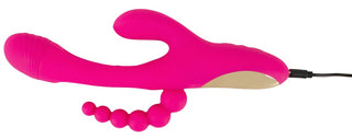 Sweet Smile Triple Vibe With Flicking Tongue Pink Wiederaufladbar