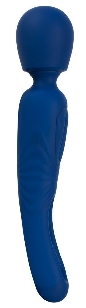 Sweet Smile 2in1 Wand With Flicking Tongue Blau Wiederaufladbar