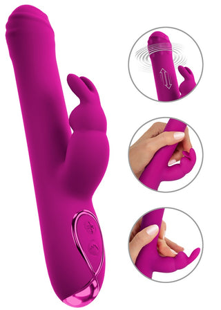 Sweet Smile Rabbit Vibrator Pink Wiederaufladbar