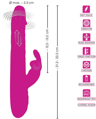 Sweet Smile Rabbit Vibrator Pink Wiederaufladbar