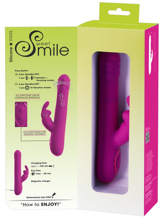 Sweet Smile Rabbit Vibrator Pink Wiederaufladbar