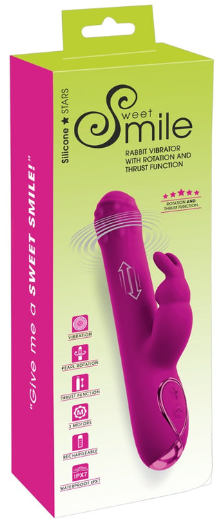 Sweet Smile Rabbit Vibrator Pink Wiederaufladbar