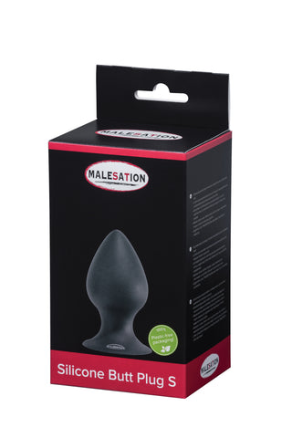 MALESATION Silicone Butt Plug S Schwarz