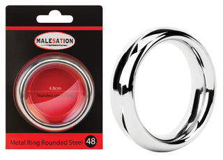 MALESATION Rounded Steel Penisring aus Edelstahl
