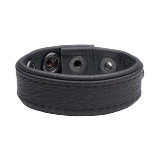 SAXOS Soft Leder Cockring Schwarz