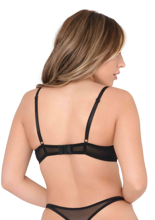 Royal Blue Avenue Very Sexy Bestickter BH mit Zierriemen