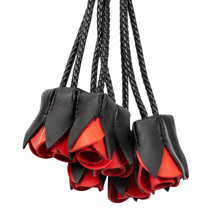 Rimba Bondage Play – Rosenpeitsche – Schwarz & Rot