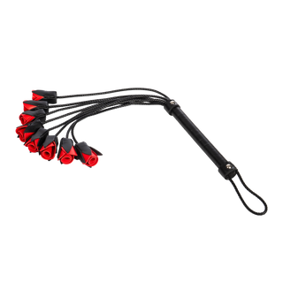 Rimba Bondage Play – Rosenpeitsche – Schwarz & Rot