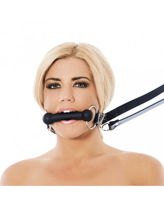 Rimba Bondage Play Pferdemundstange mit Zügel