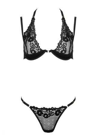 Kotek Lacina 2-Teiliges Dessous-Set mit Spitze und Satin