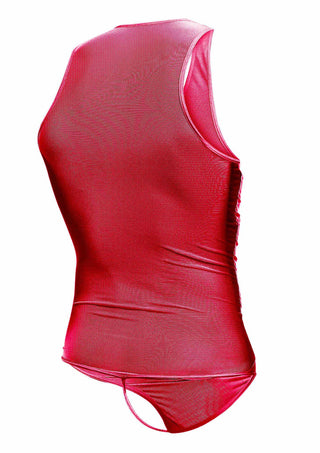 MOB Eroticwear Herren Sexy Durchsichtiger Mesh Spandex Body