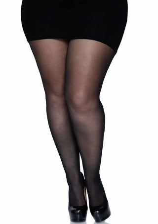 Leg Avenue Plus Backseam Pantyhose Schwarz