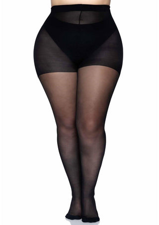 Leg Avenue Plus Backseam Pantyhose Schwarz