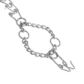 Rimba Bondage Play Metallhalsband Silber