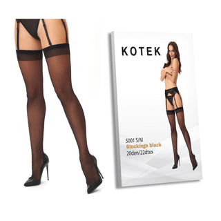 Kotek S001 Stockings black 20den/22dtex