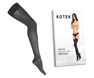Kotek H025 Hold ups black 50den/56dtex