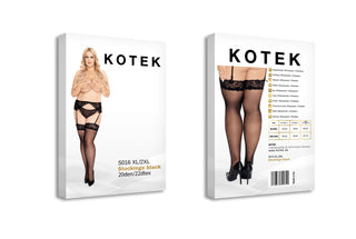 Kotek S016 Stockings black 20den/22dtex