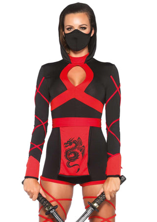 Leg Avenue Damen Dragon Ninja Romper Kostüm