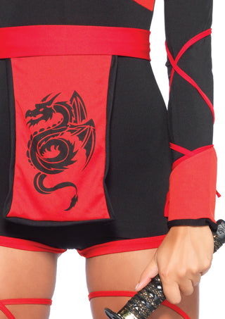 Leg Avenue Damen Dragon Ninja Romper Kostüm
