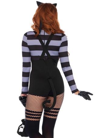 Leg Avenue Damen Cat Burglar Romper Kostüm Schwarz