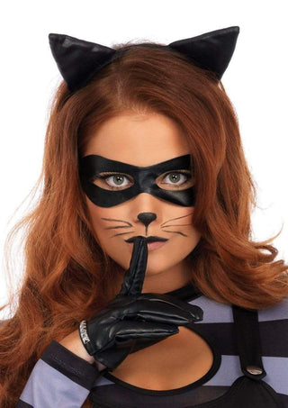 Leg Avenue Damen Cat Burglar Romper Kostüm Schwarz