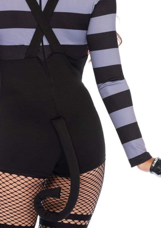 Leg Avenue Damen Cat Burglar Romper Kostüm Schwarz