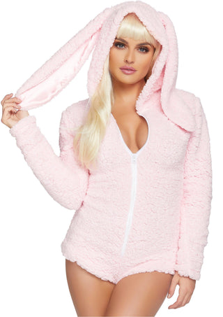 Leg Avenue Damen Cuddle Bunny Romper Kostüm Rosa