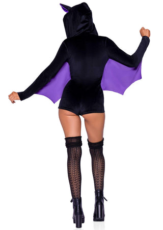 Leg Avenue Damen Velvet Bat Romper Fledermauskostüm