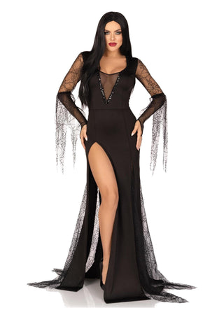 Leg Avenue Damen Sexy Spooky Morticia Kleid Kostüm