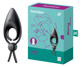 SATISFYER Sniper Ring Vibrator black Penisring