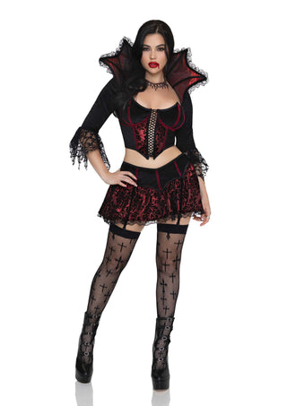 Leg Avenue Damen Love Bite Vampir Kleid Kostüm