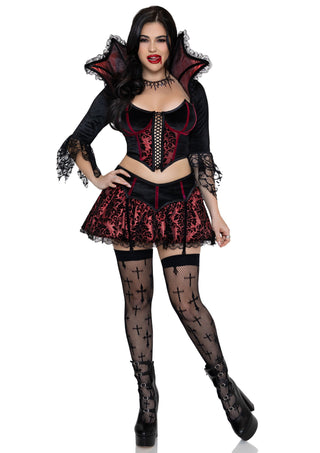 Leg Avenue Damen Love Bite Vampir Kleid Kostüm