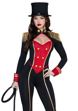 Leg Avenue Damen Commanding Ringmaster Catsuit Kostüm