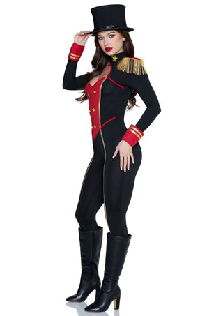 Leg Avenue Damen Commanding Ringmaster Catsuit Kostüm